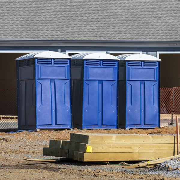 what is the maximum capacity for a single porta potty in West Pittston